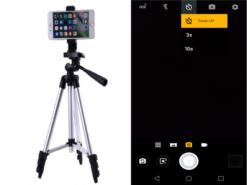 smartphone camera tripod