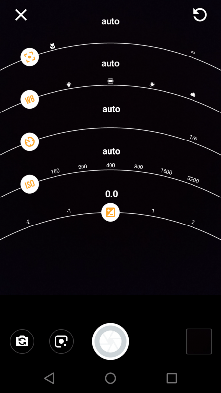 smartphone camera shutter speed setting