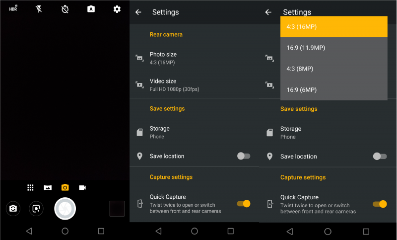 smartphone camera photo size and resolution