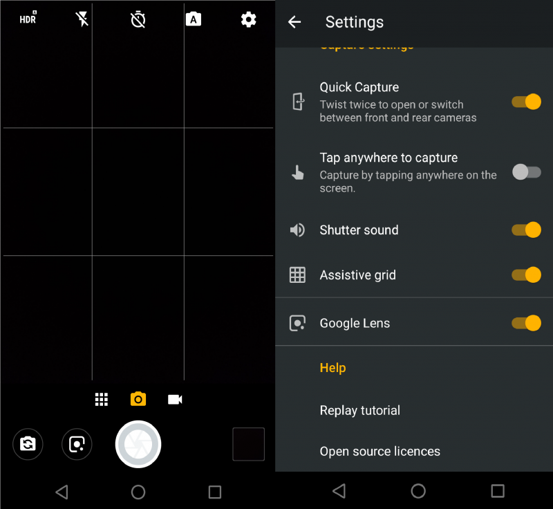 grids and rule of thirds in smartphone camera