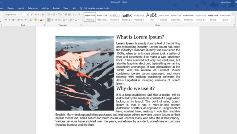 How to Properly Insert Images in Word Document