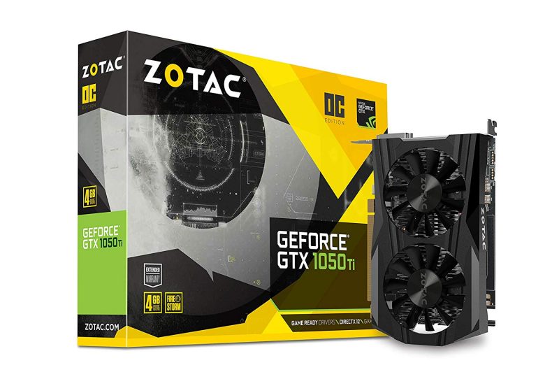 Zotac GeForce GTX 1050 Ti OC Edition ZT-P10510B-10L 4GB