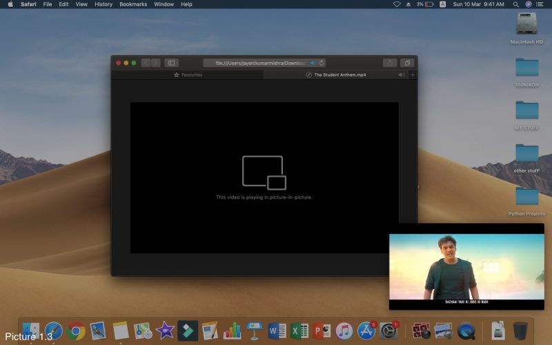 PIP easy And super useful MacOs trick.