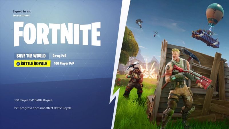 fortnite home menu