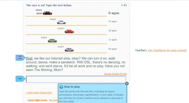 TypeRacer for Schools