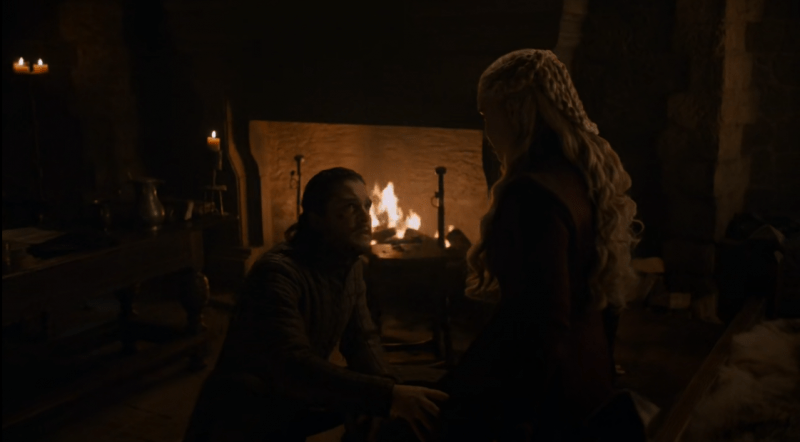 Daenerys 's rising concern about how northerners respect Jon