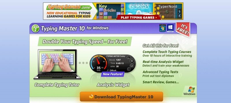 Speed Typing Test - Game - Typing Games Zone