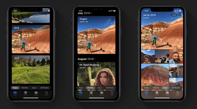 Photos App in iOS13