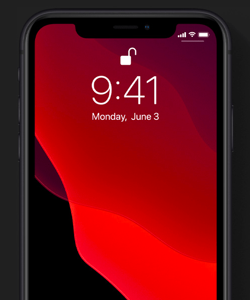 Apple Face ID Unlock Screen 30% faster