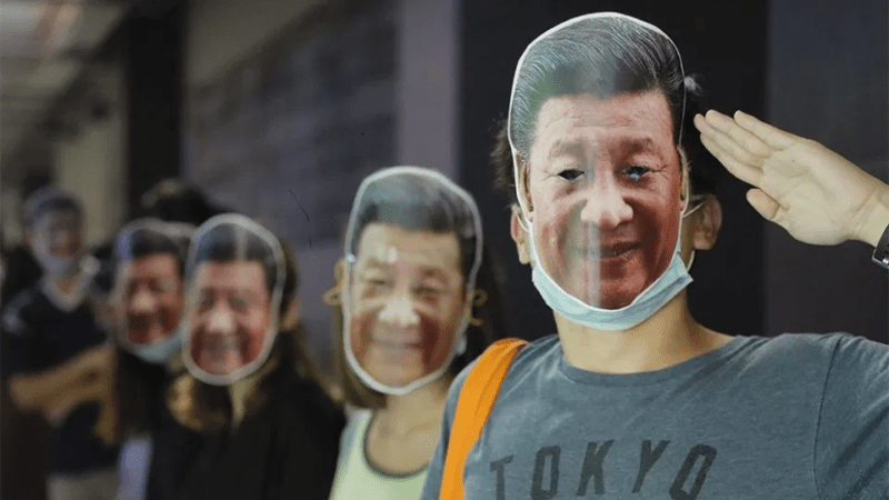 Hong Kong demonstrators parody Xi Jinping, LeBron James to protest government ban on masks