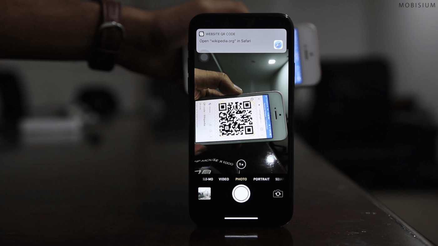 iOS 12 qr code scanner 1